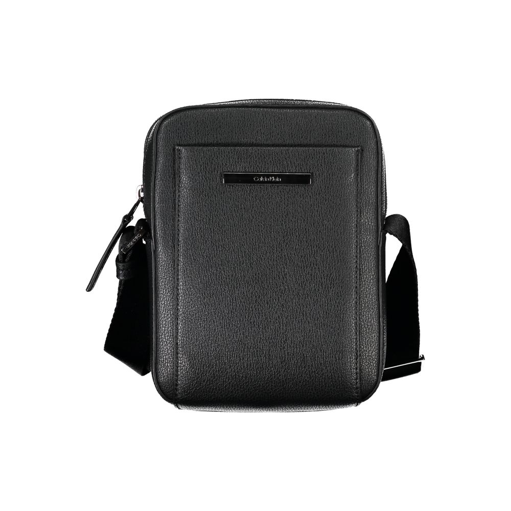 Elegante schwarze Umhängetasche mit Logodetail