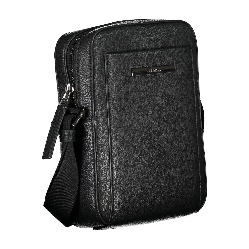 Elegante schwarze Umhängetasche mit Logodetail