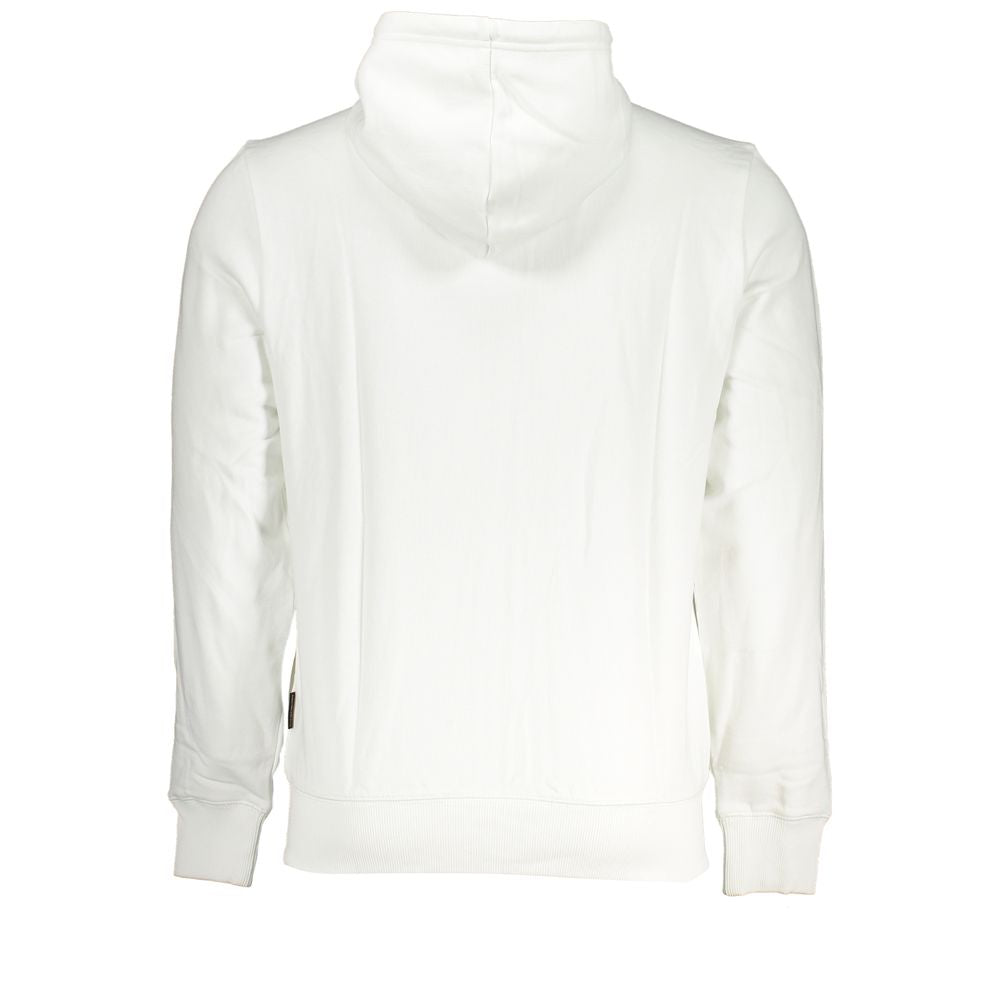 Elegantes weißes Kapuzensweatshirt aus Baumwolle