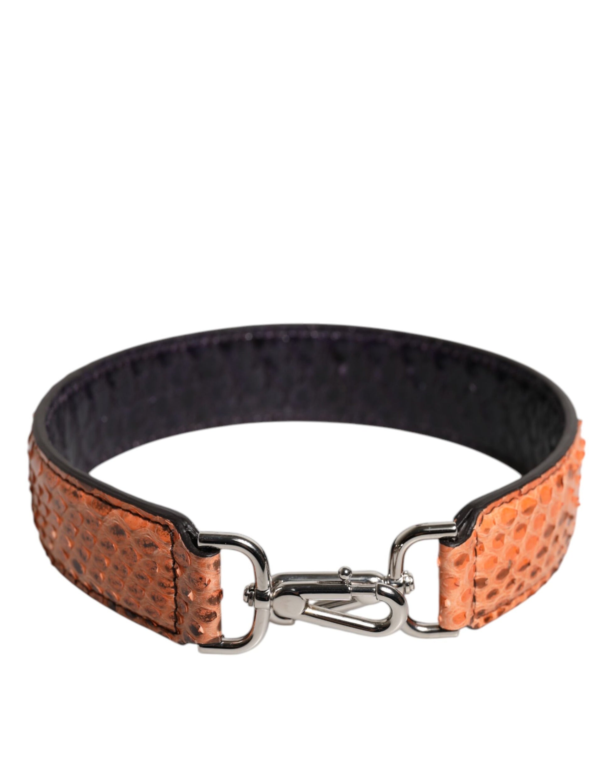 Schwarz Beige Exotische Ledertasche Schultergurt