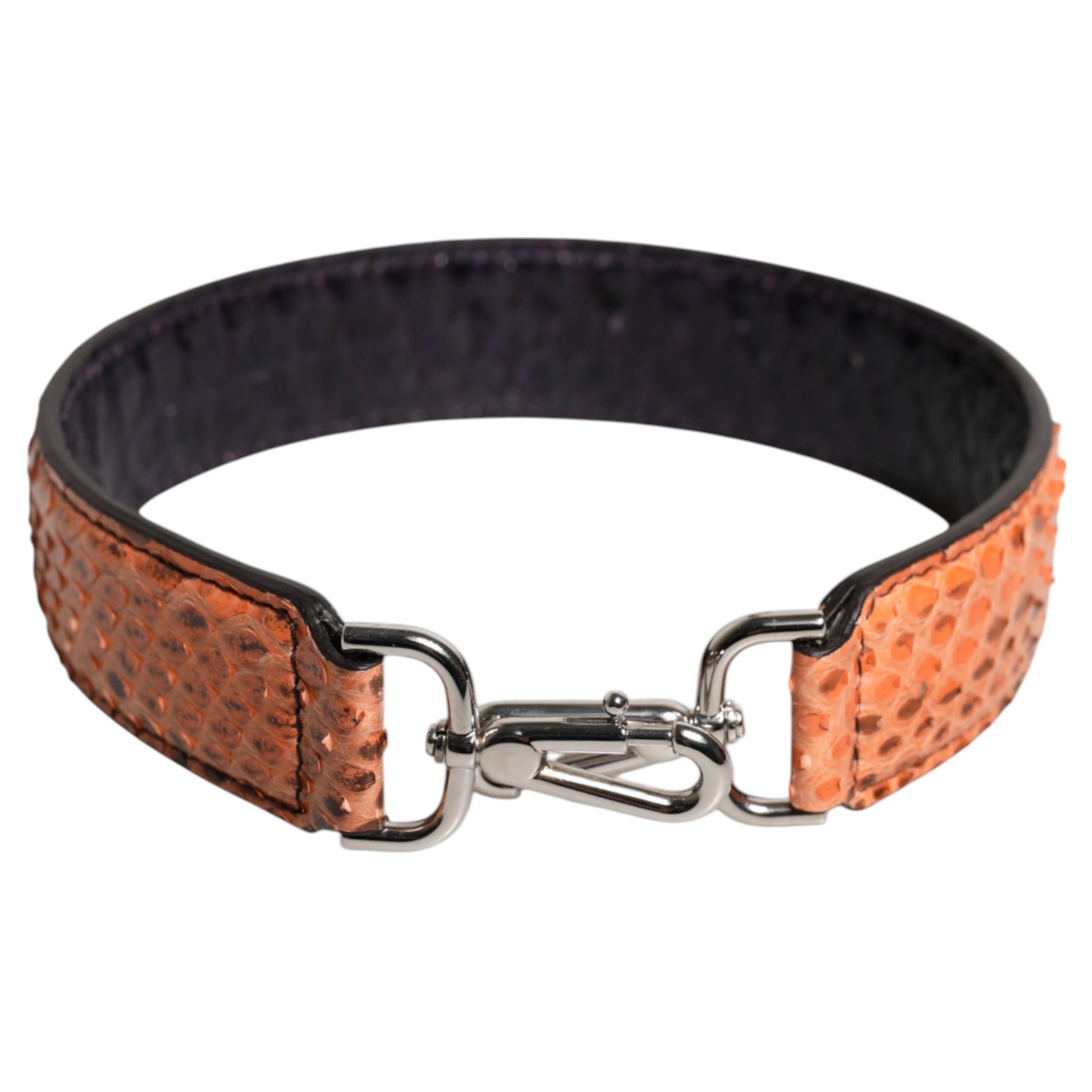 Schwarz Beige Exotische Ledertasche Schultergurt