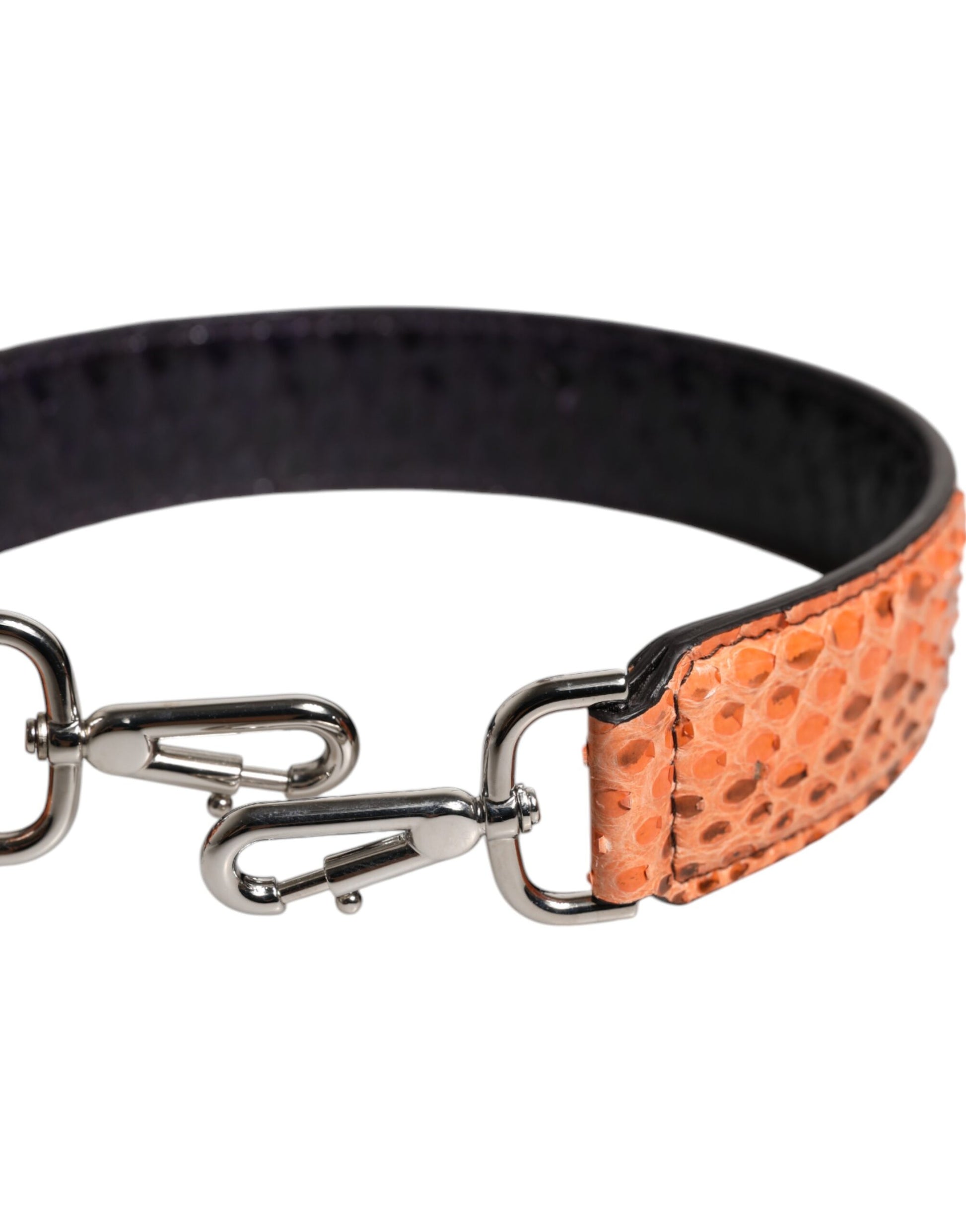 Schwarz Beige Exotische Ledertasche Schultergurt