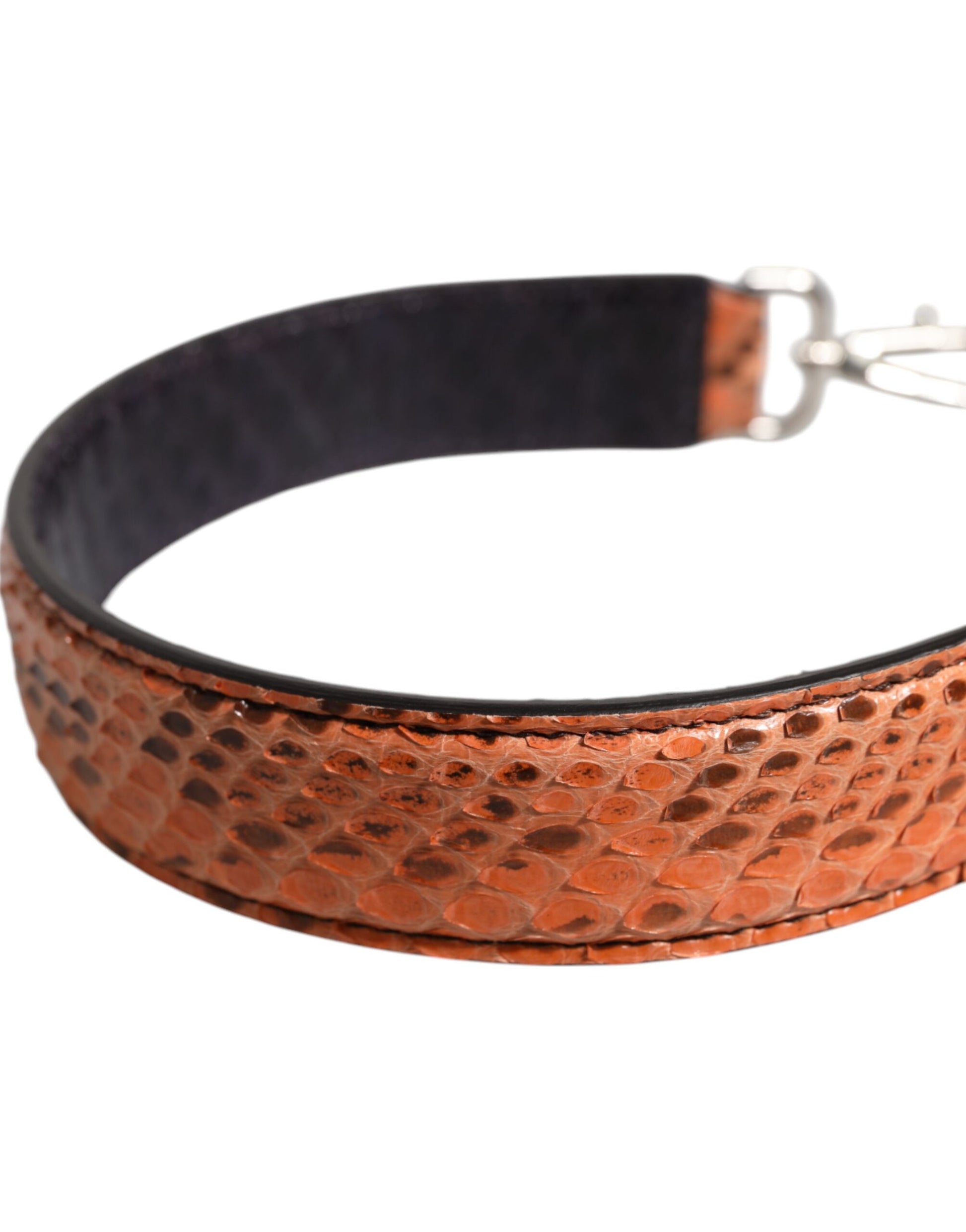 Schwarz Beige Exotische Ledertasche Schultergurt