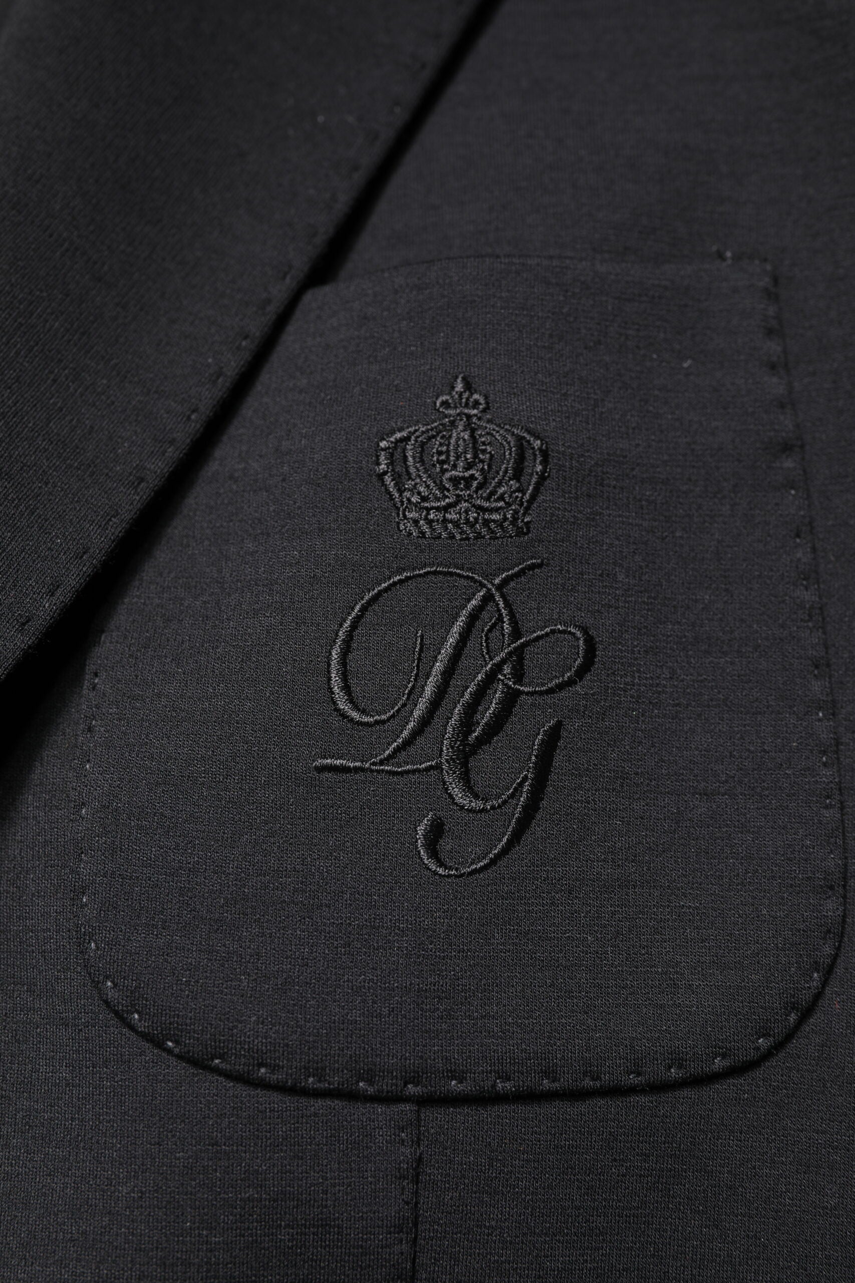 Schwarzer einreihiger Herrenmantel Blazer Anzug