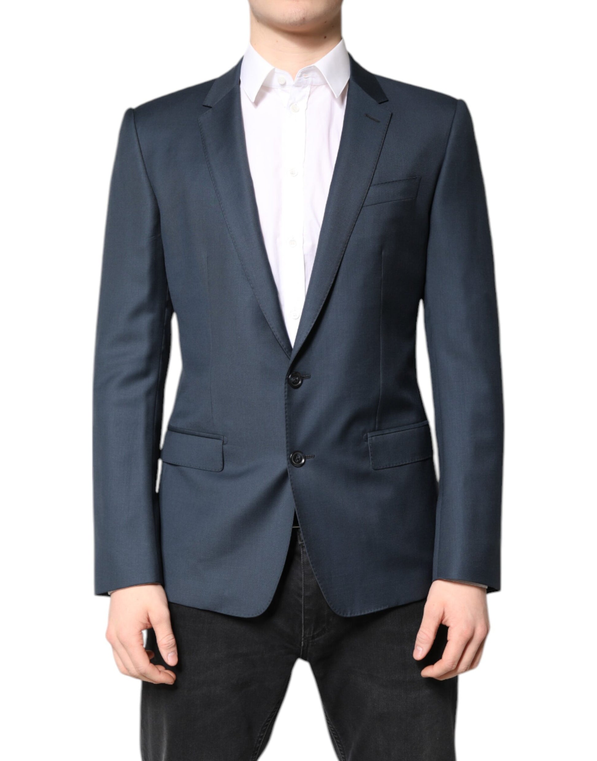 Blauer einreihiger Herrenmantel MARTINI Blazer