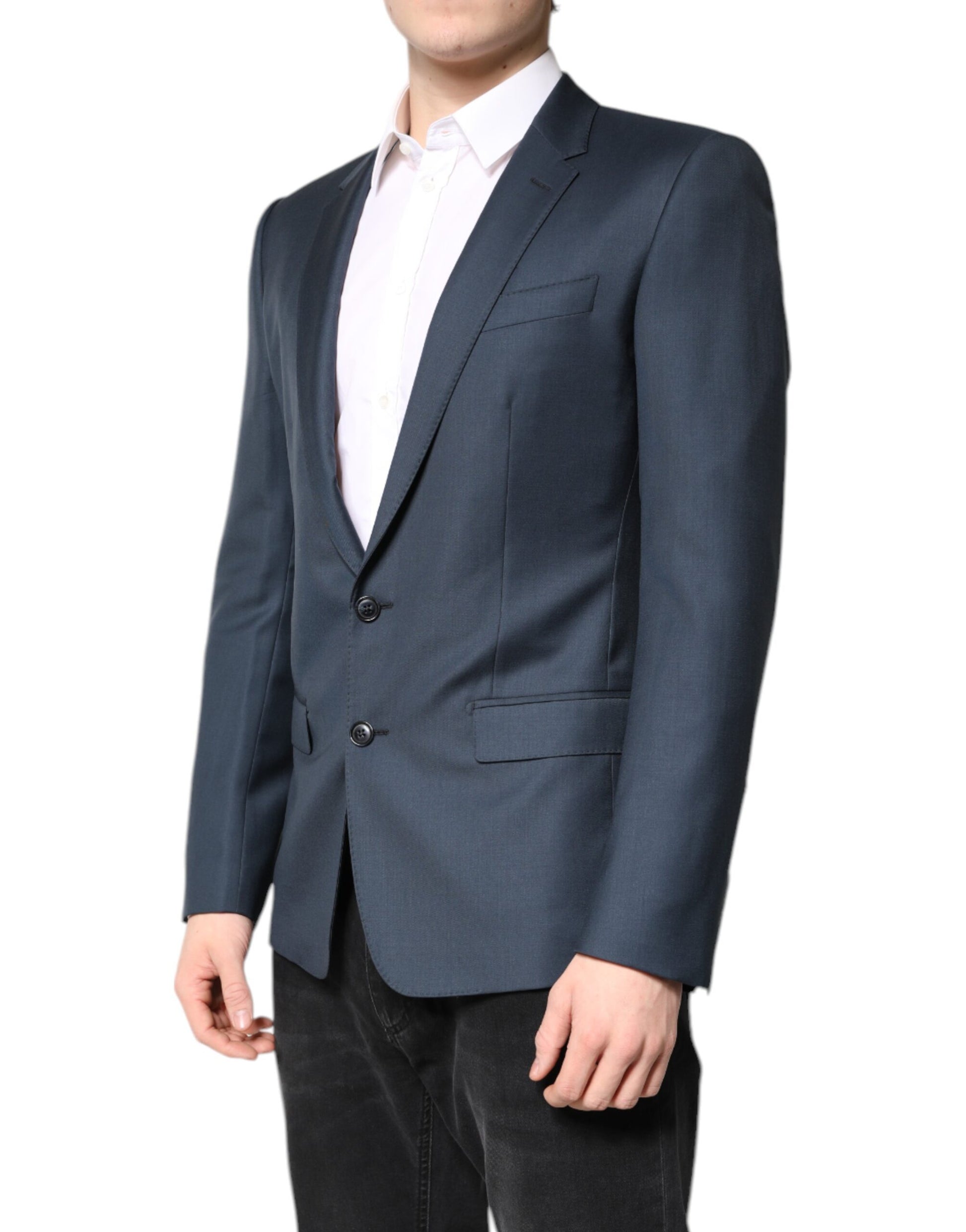 Blauer einreihiger Herrenmantel MARTINI Blazer