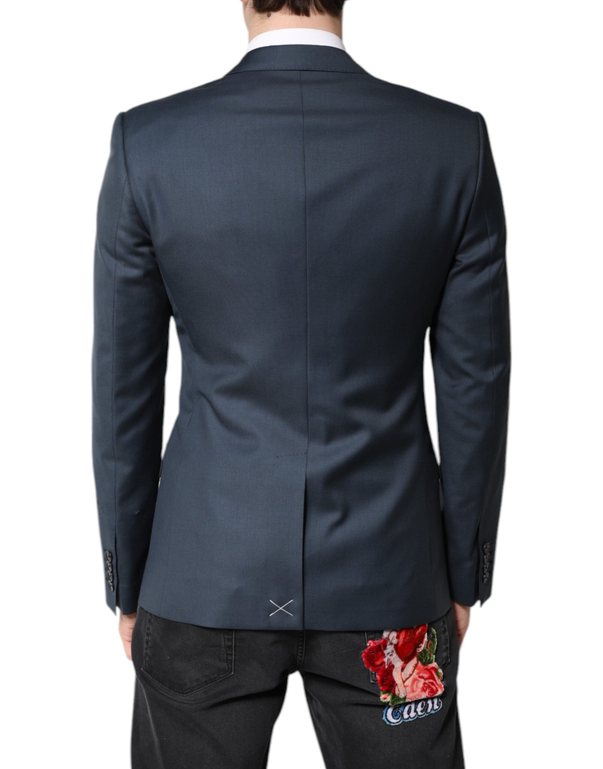 Blauer einreihiger Herrenmantel MARTINI Blazer