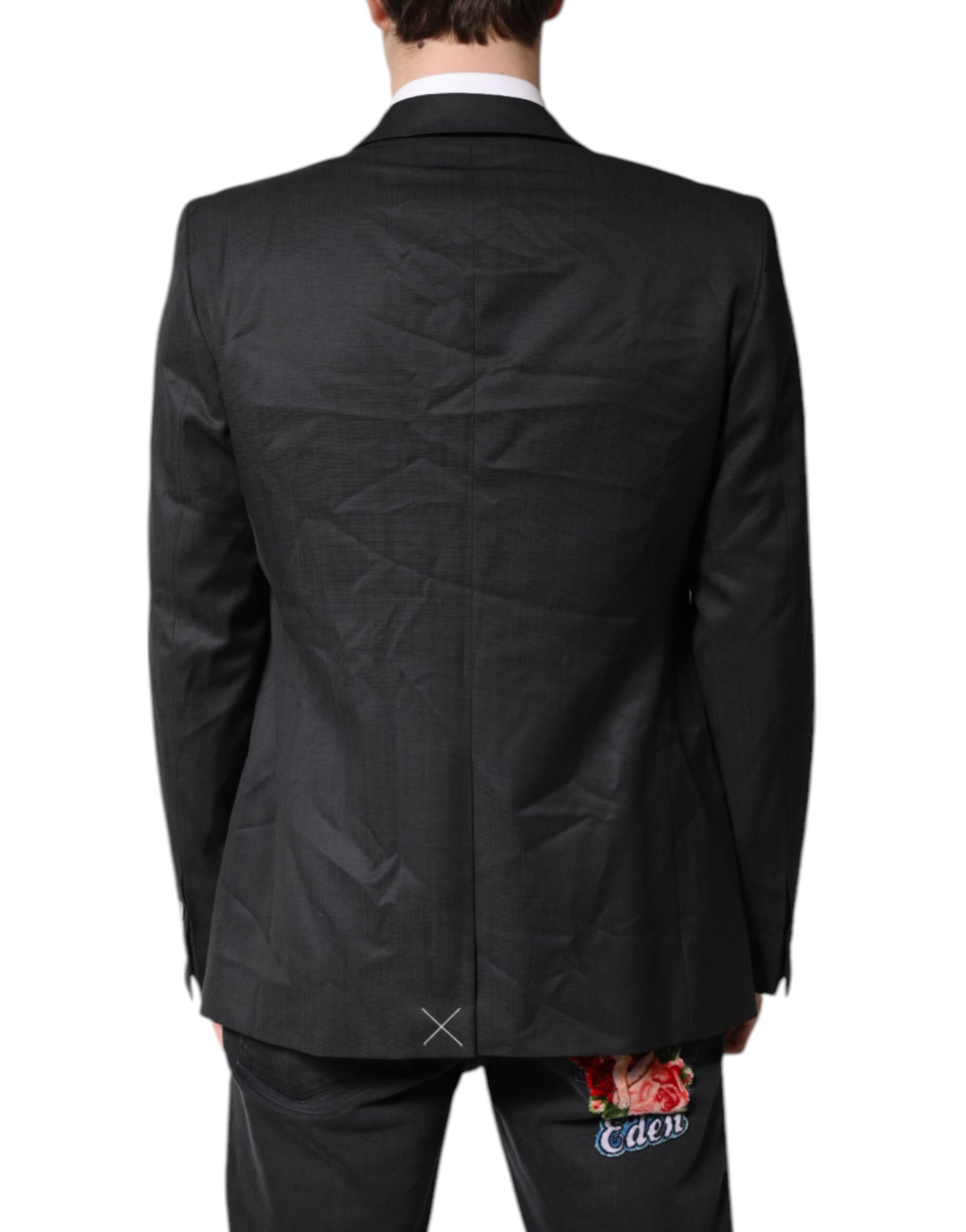 Schwarzer einreihiger Herrenmantel MARTINI Blazer