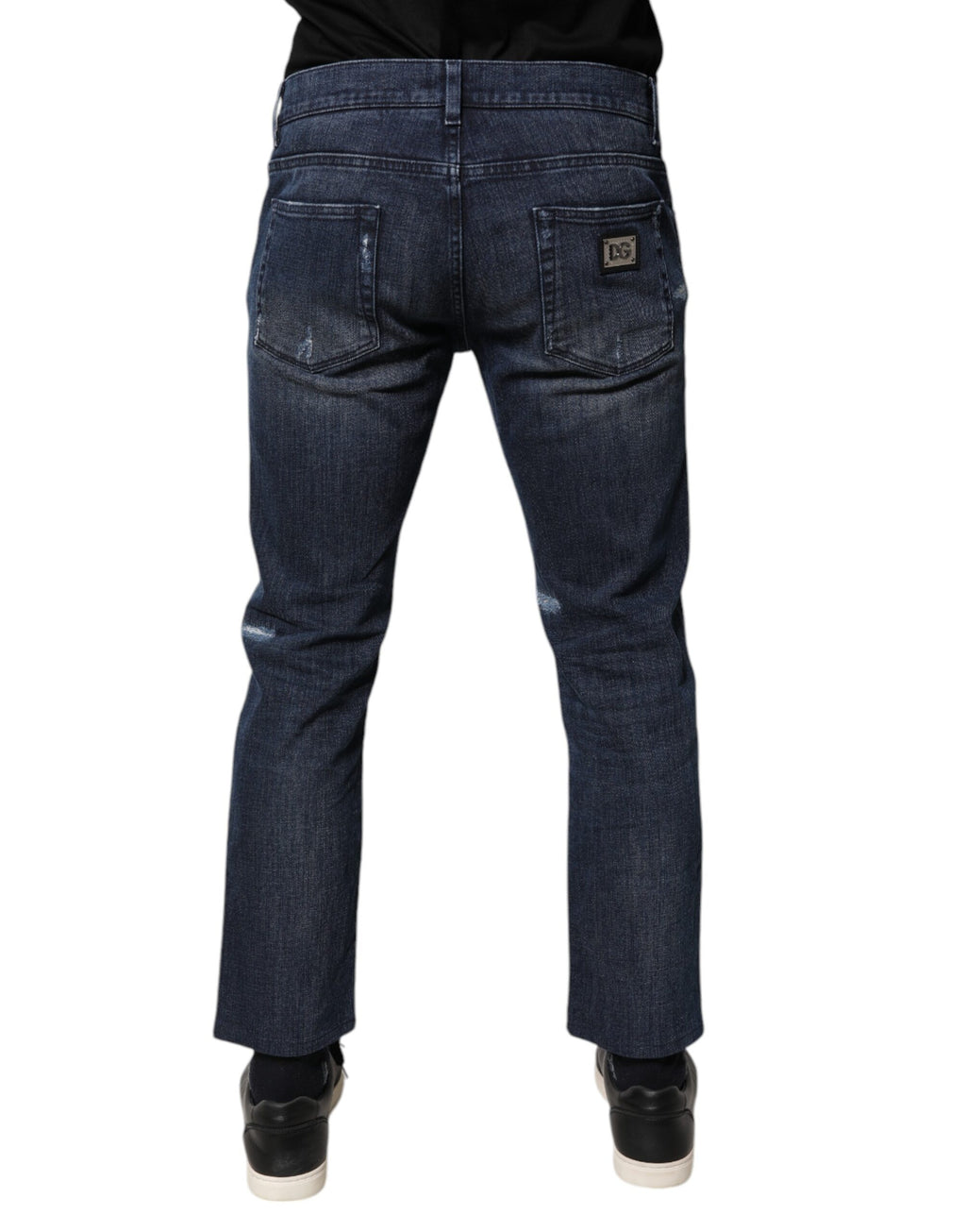 Blaue Skinny-Jeans aus Baumwollstretch für Herren