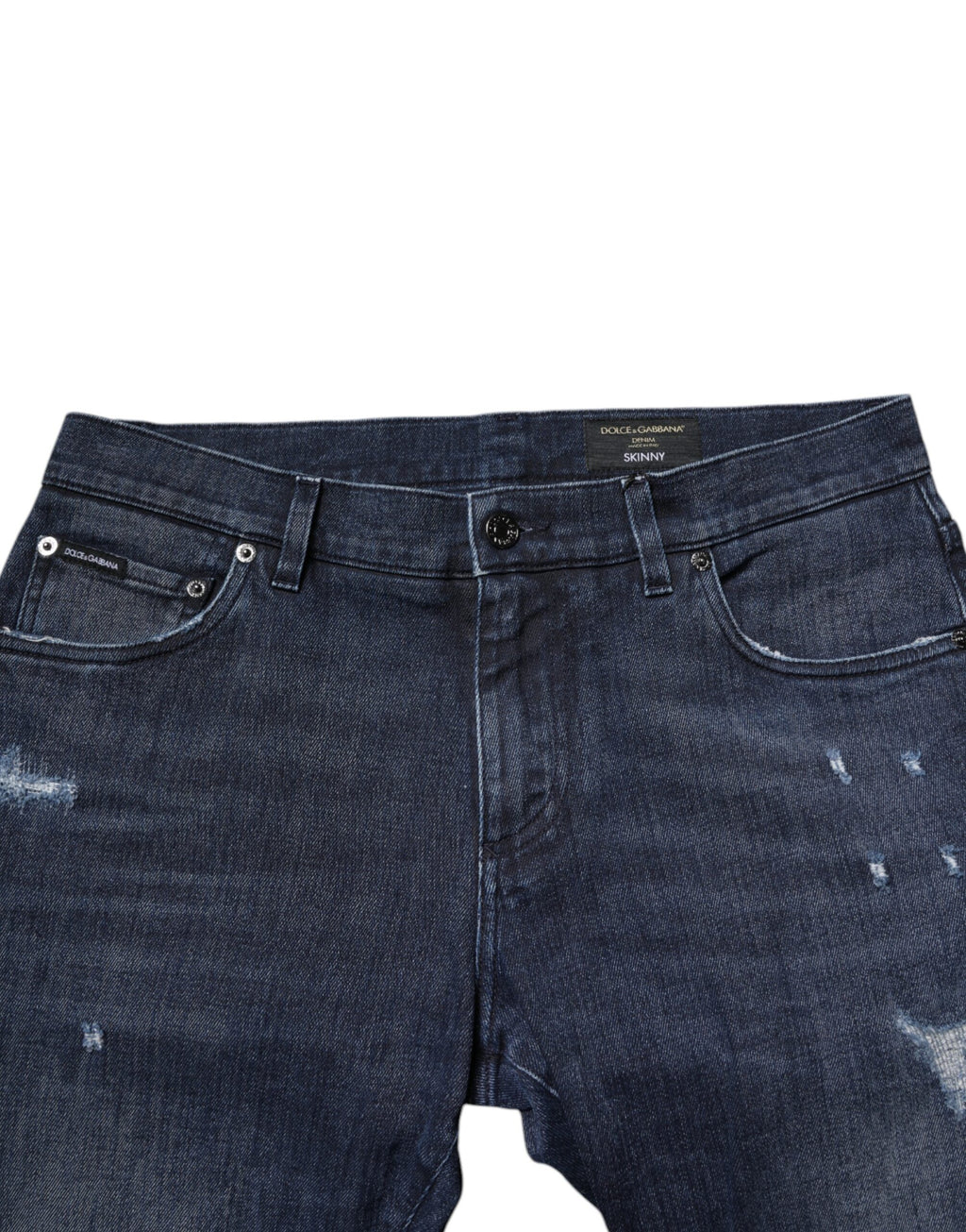 Blaue Skinny-Jeans aus Baumwollstretch für Herren
