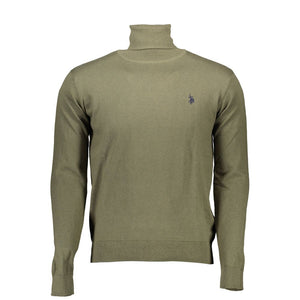 Grüner Baumwollpullover für Herren