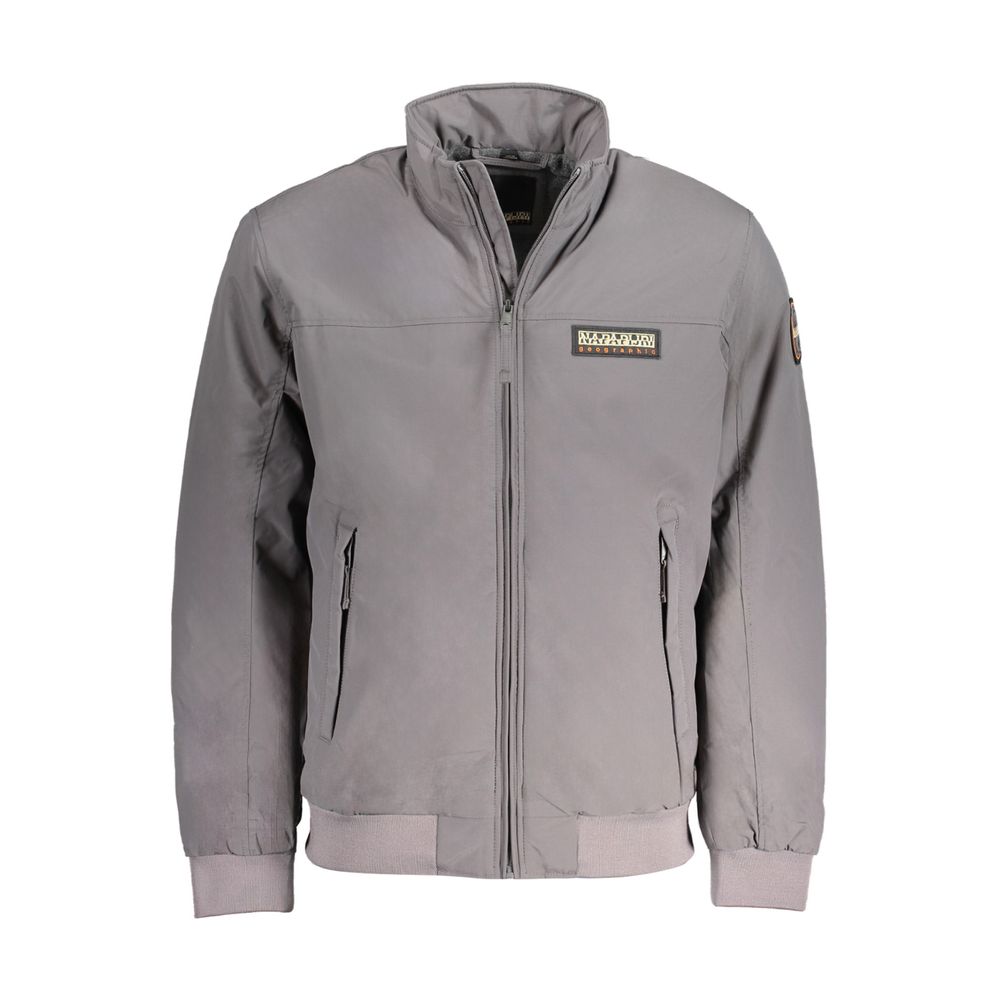 Graue Polyamidjacke