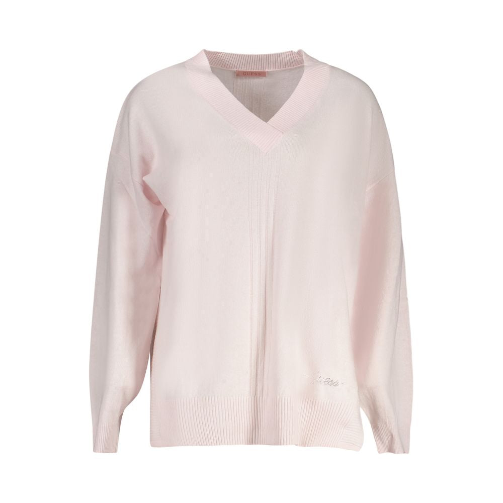 Rosa Acryl Damen Pullover