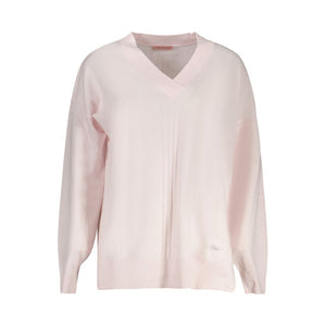 Rosa Acryl Damen Pullover