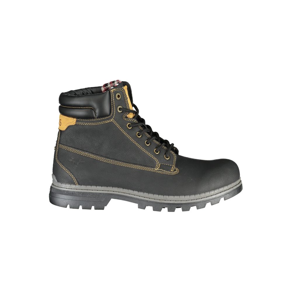 Schlichte Schnürstiefel mit Kontrastakzenten