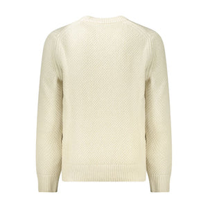 Beige Wool Men Sweater