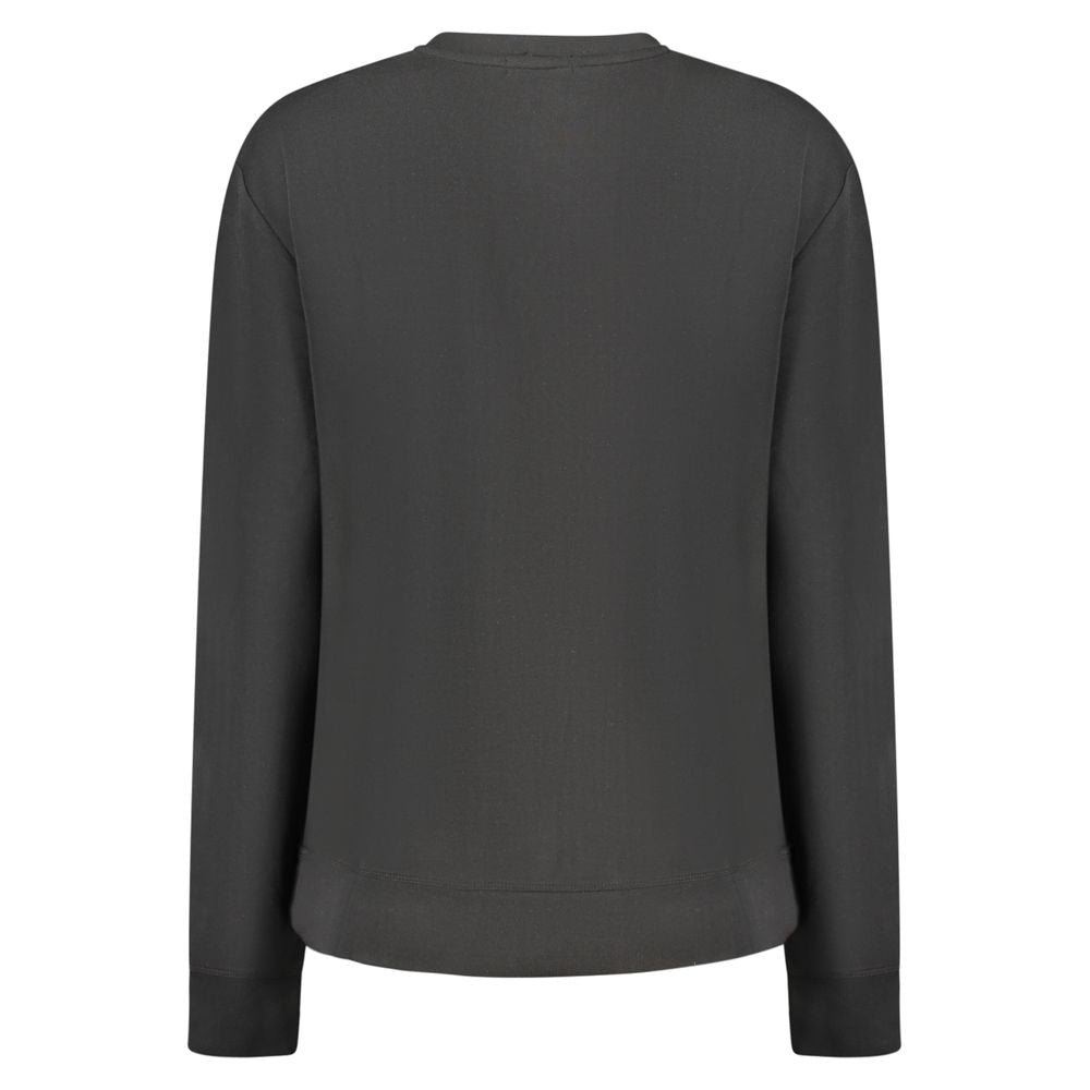 Schwarzer Polyester-Damenpullover