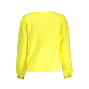 Gelber Baumwollpullover für Damen