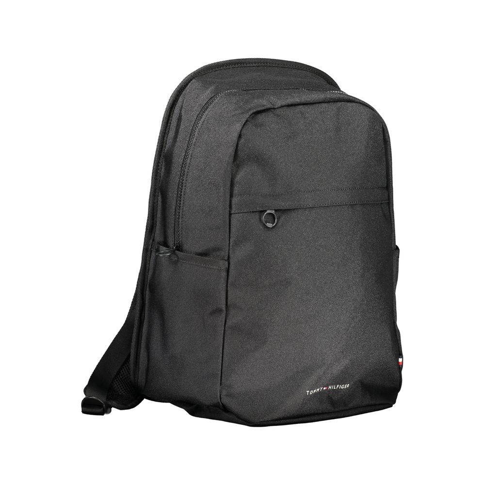 Schwarzer Polyester-Rucksack