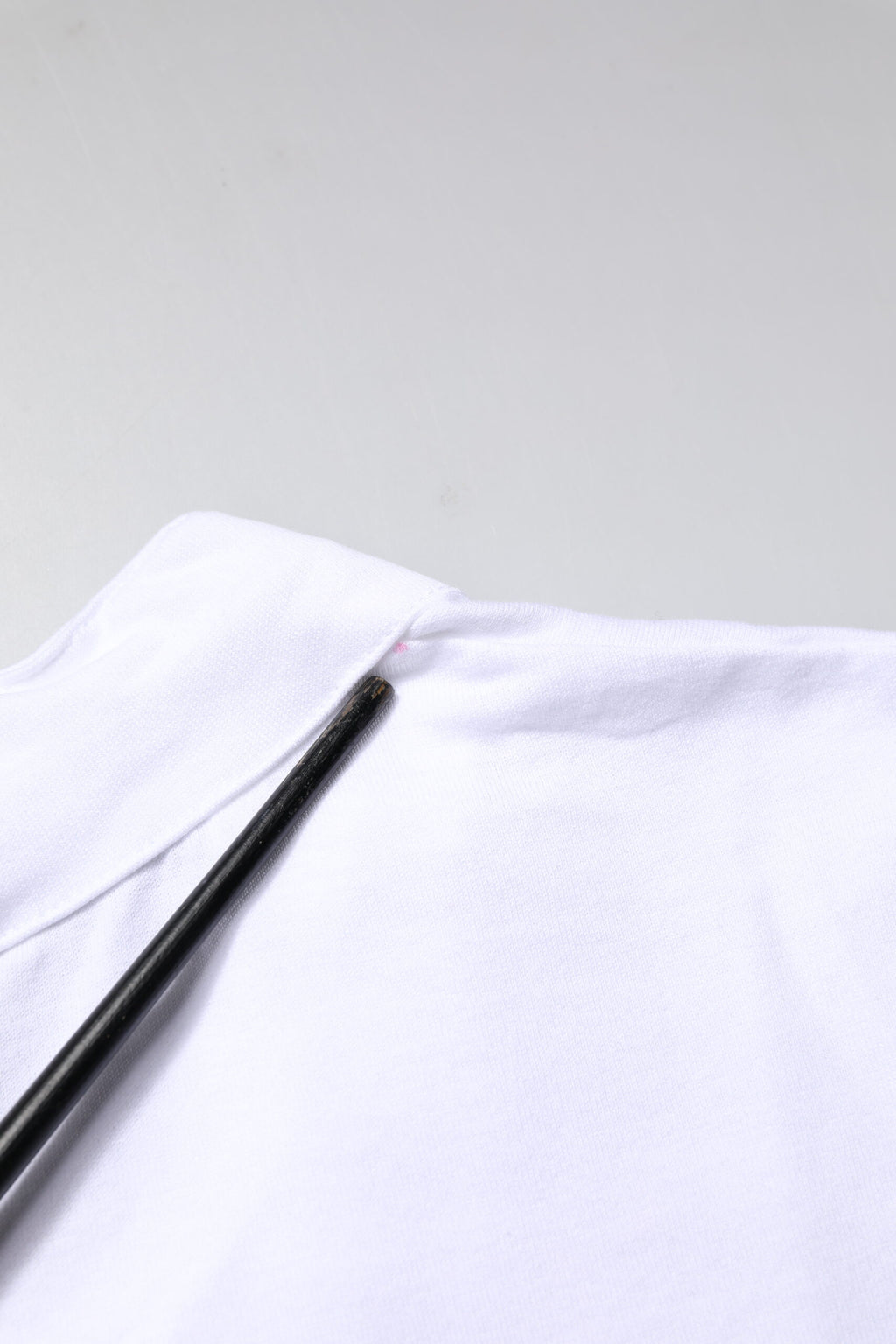 Weißes Baumwoll-T-Shirt mit Rundhalsausschnitt und Logo-Krone