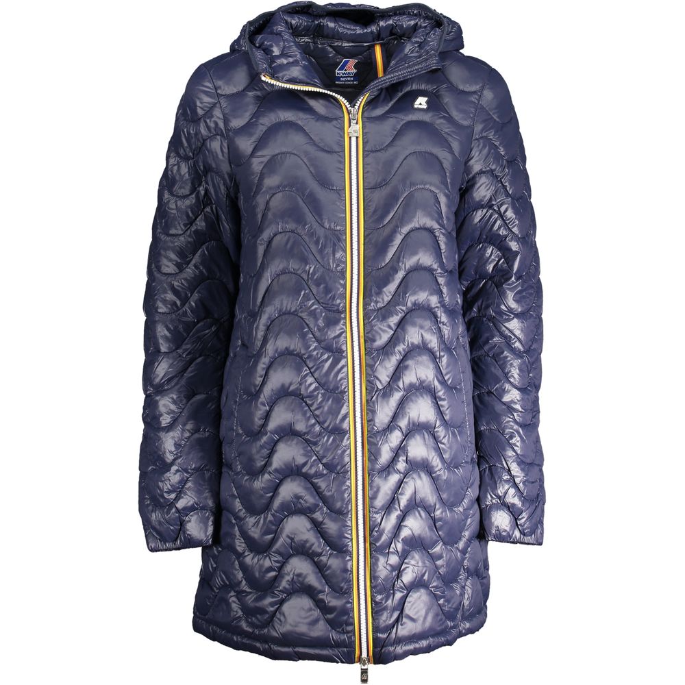 Blaue Polyamidjacken und -mäntel
