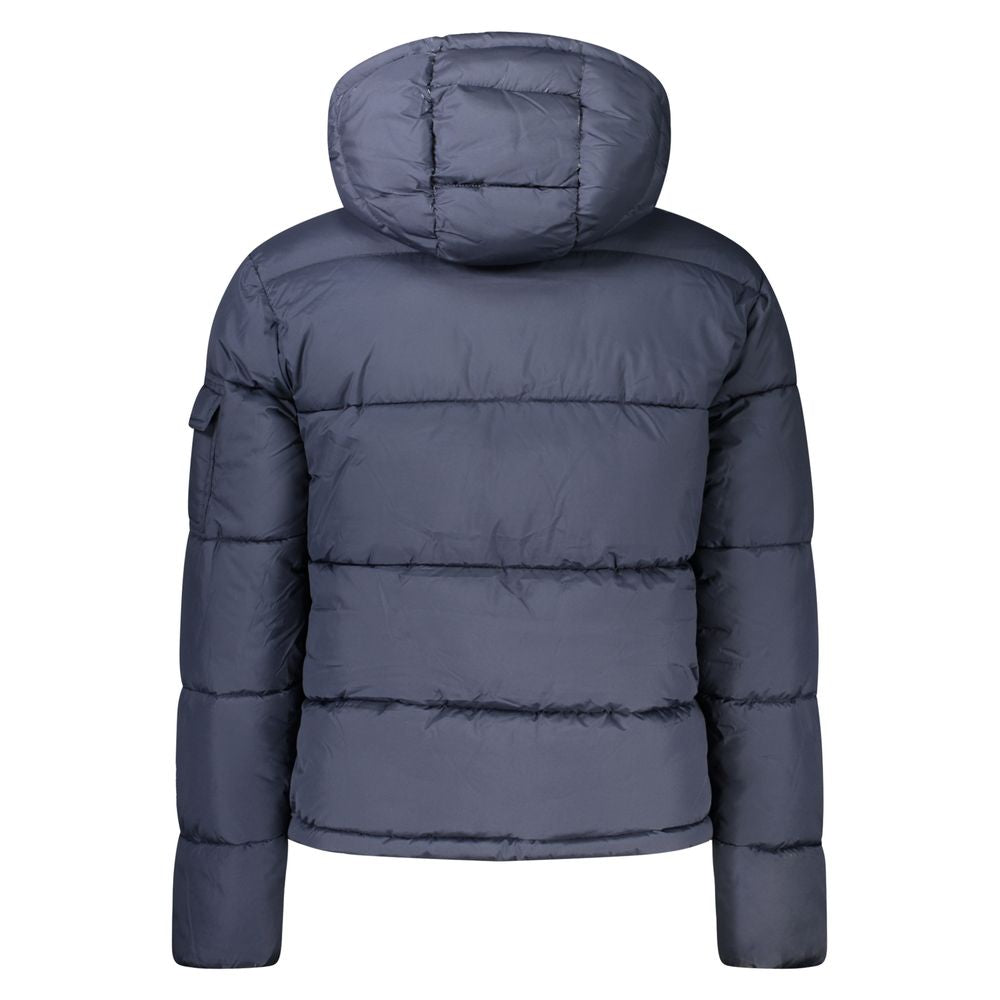 Blaue Polyester-Herrenjacke
