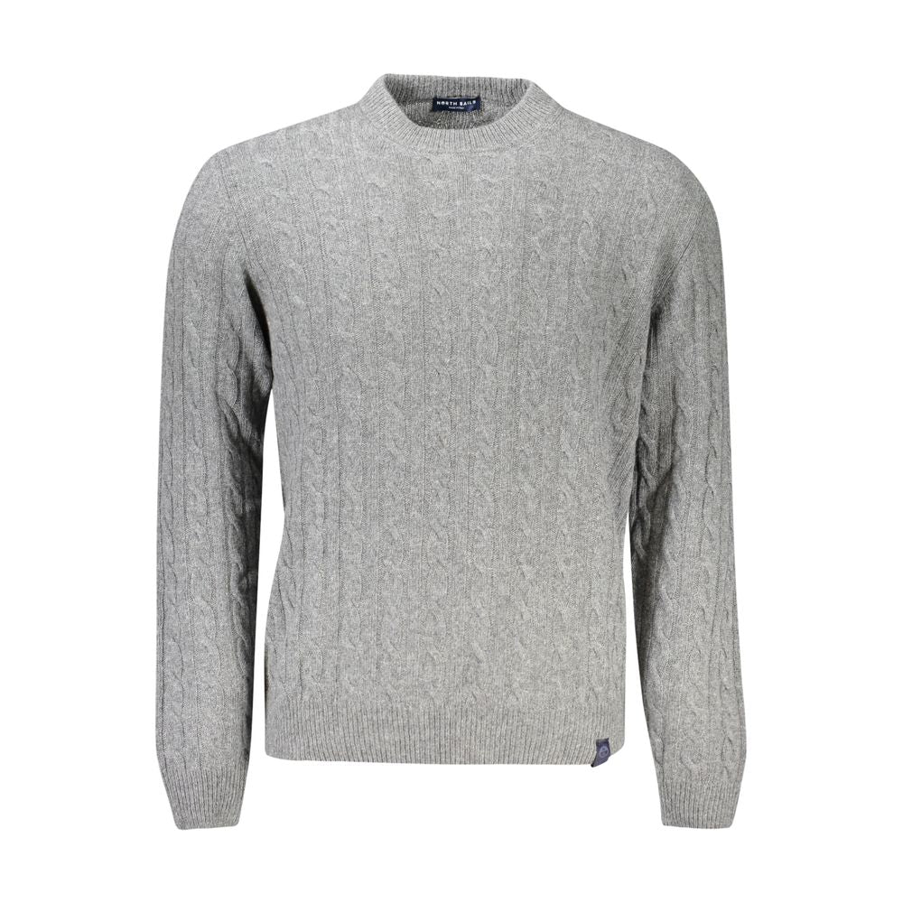 Grauer Wollpullover für Herren