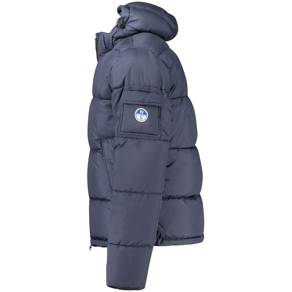 Blaue Polyester-Herrenjacke