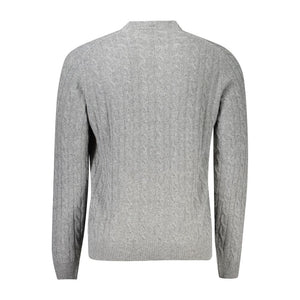 Grauer Wollpullover für Herren