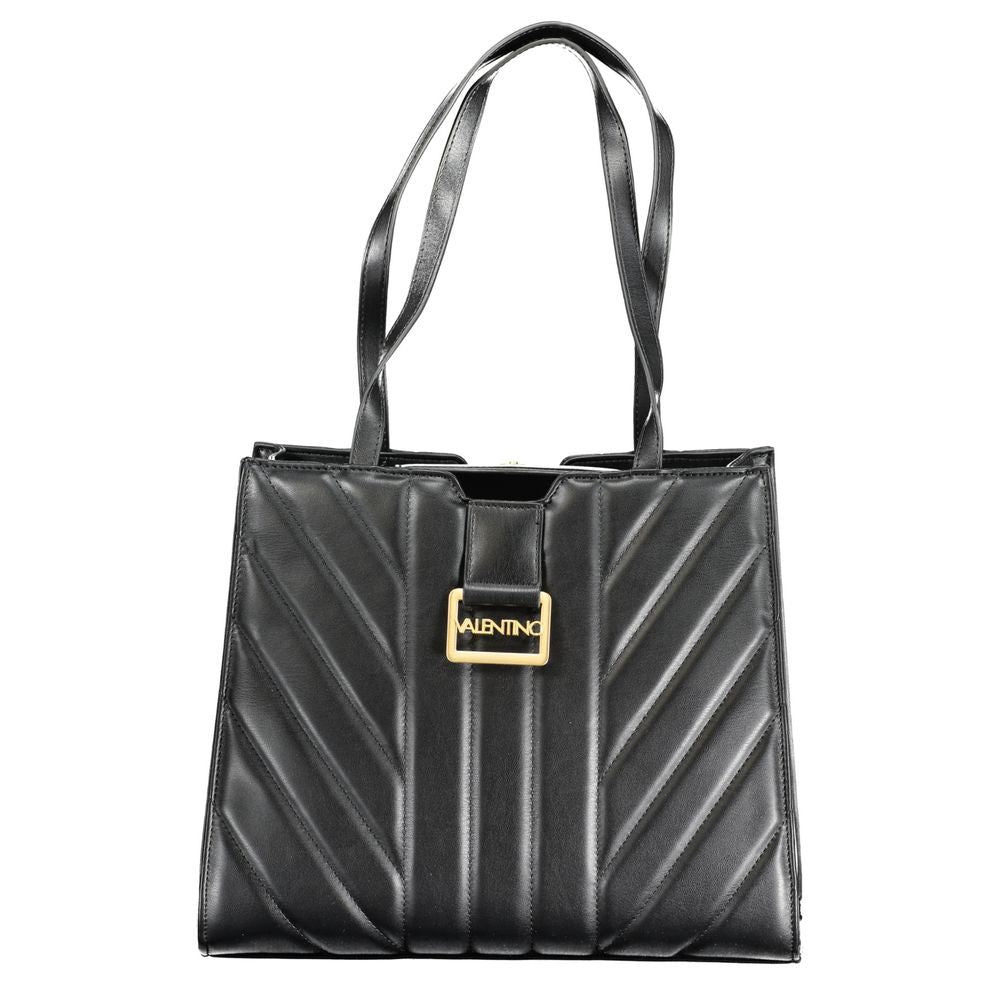 Schwarze Handtasche aus Polyethylen