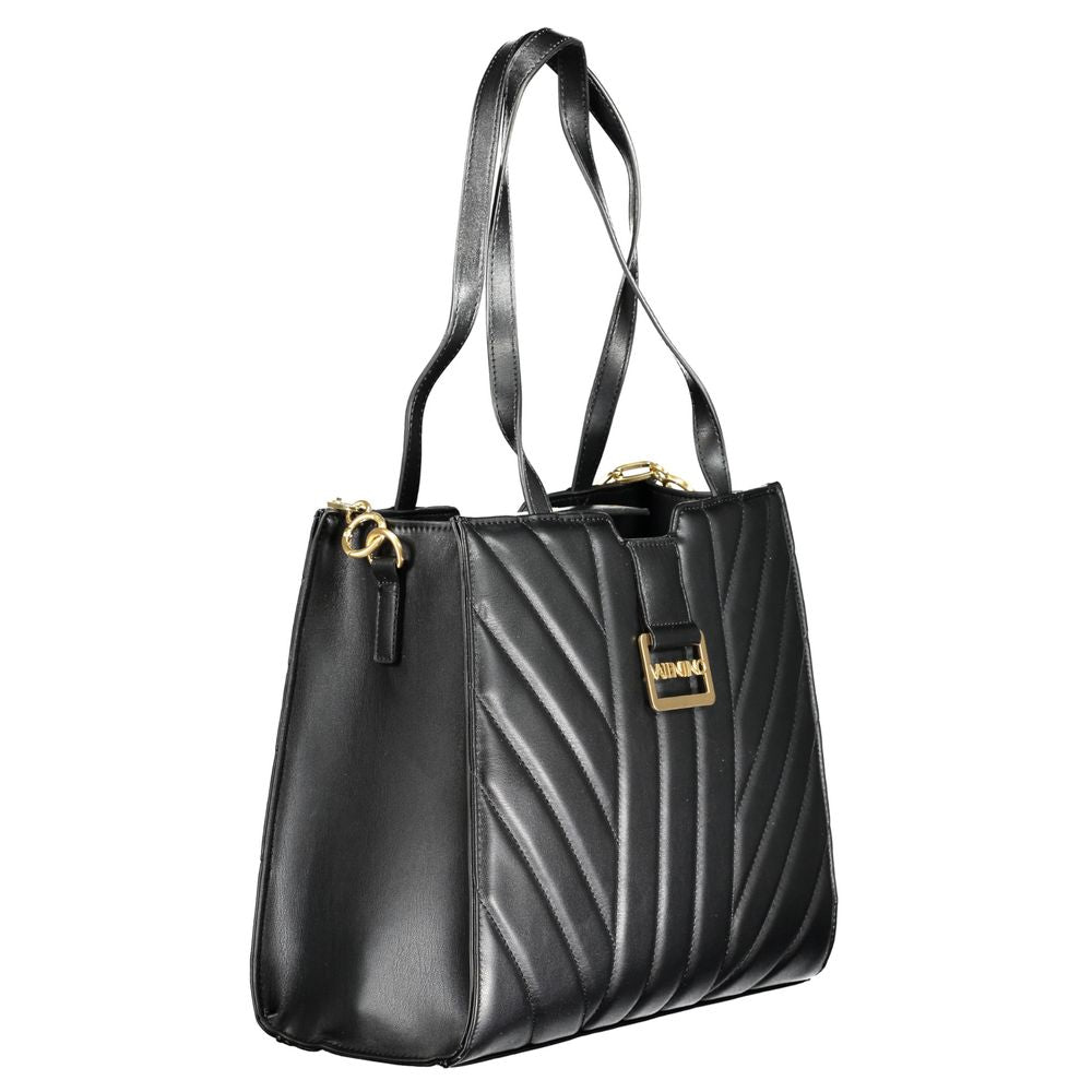 Schwarze Handtasche aus Polyethylen