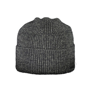 Black Polyamide Men Cap