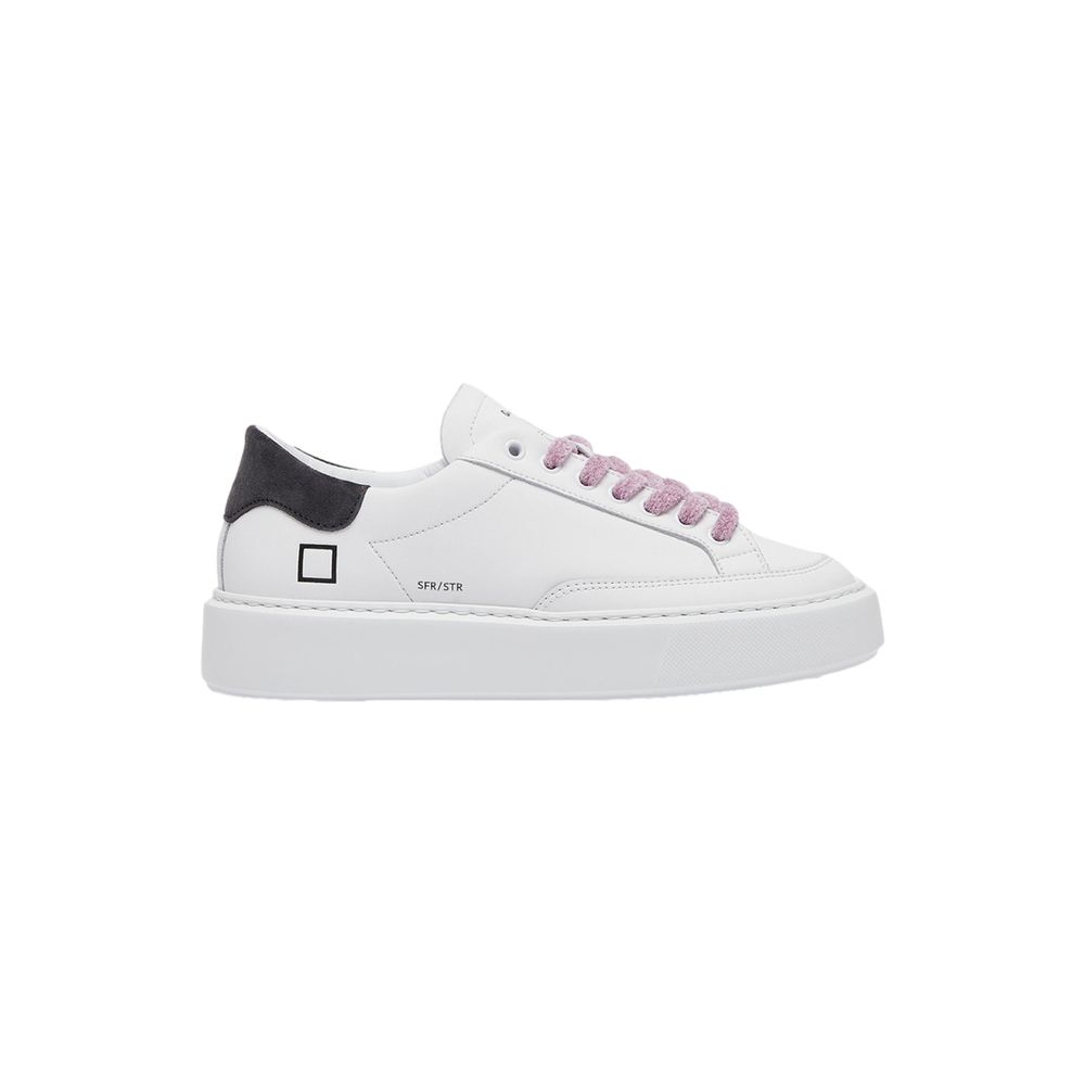 Beige Ledersneaker