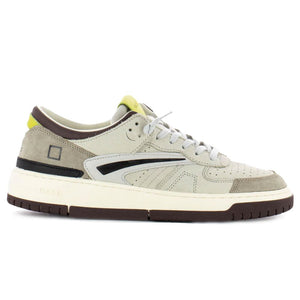 Beige Ledersneaker