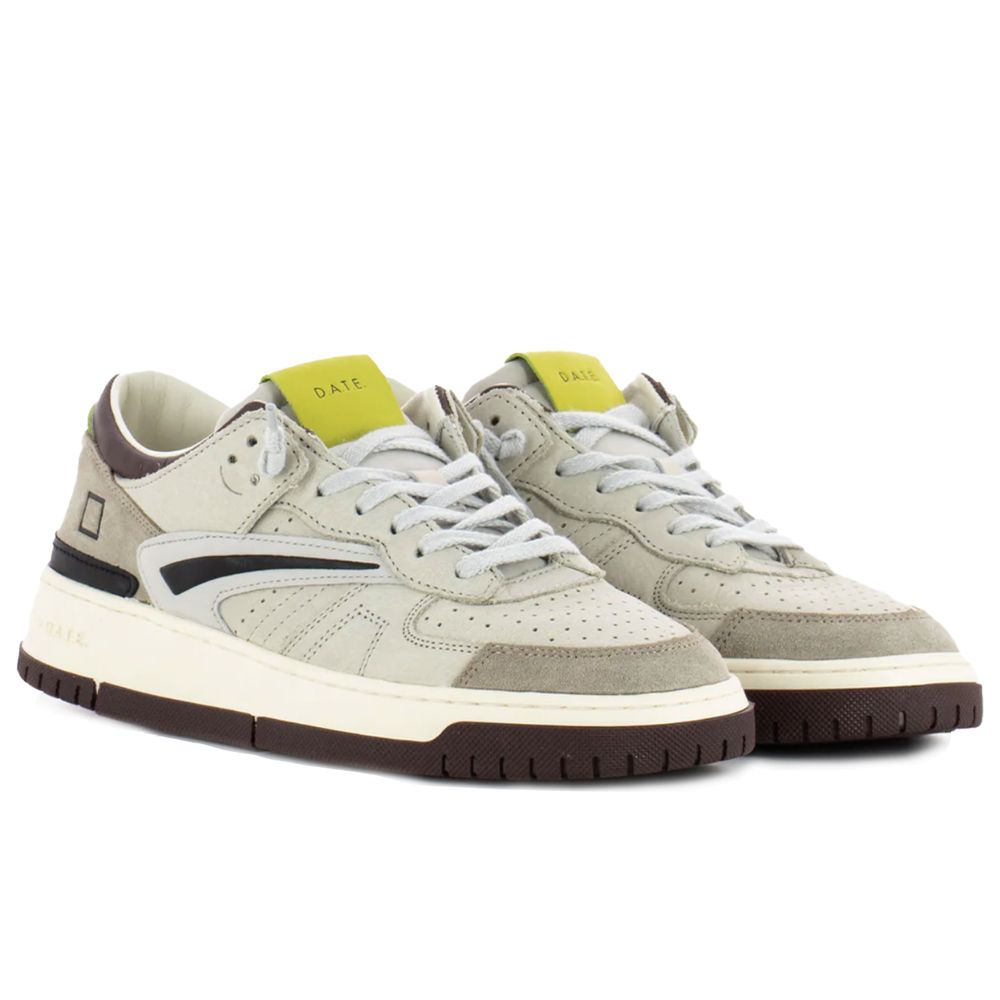 Beige Ledersneaker