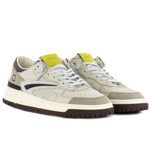 Beige Ledersneaker