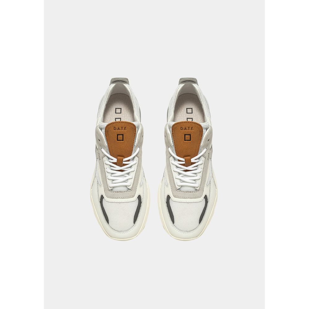 Weiße Ledersneaker