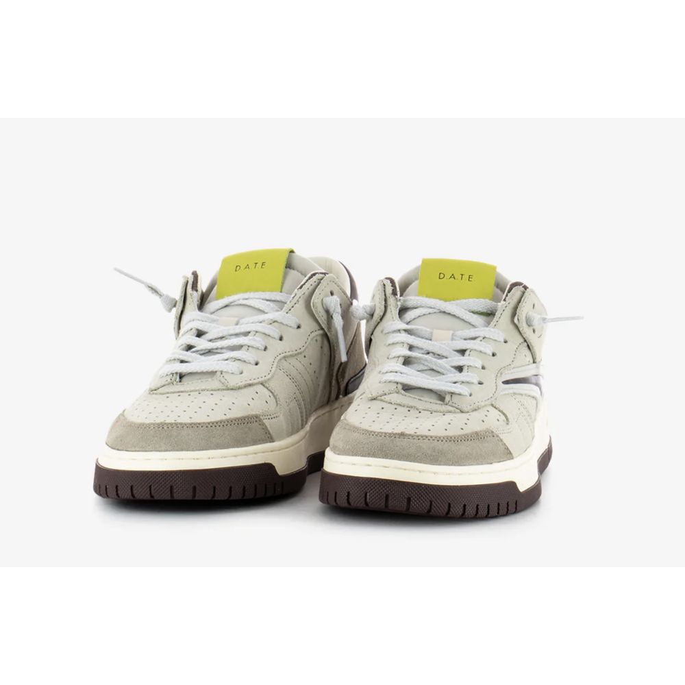 Beige Ledersneaker