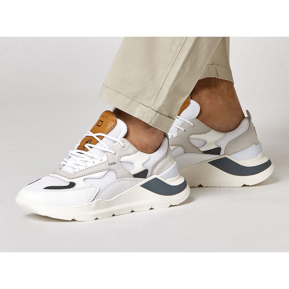 Weiße Ledersneaker