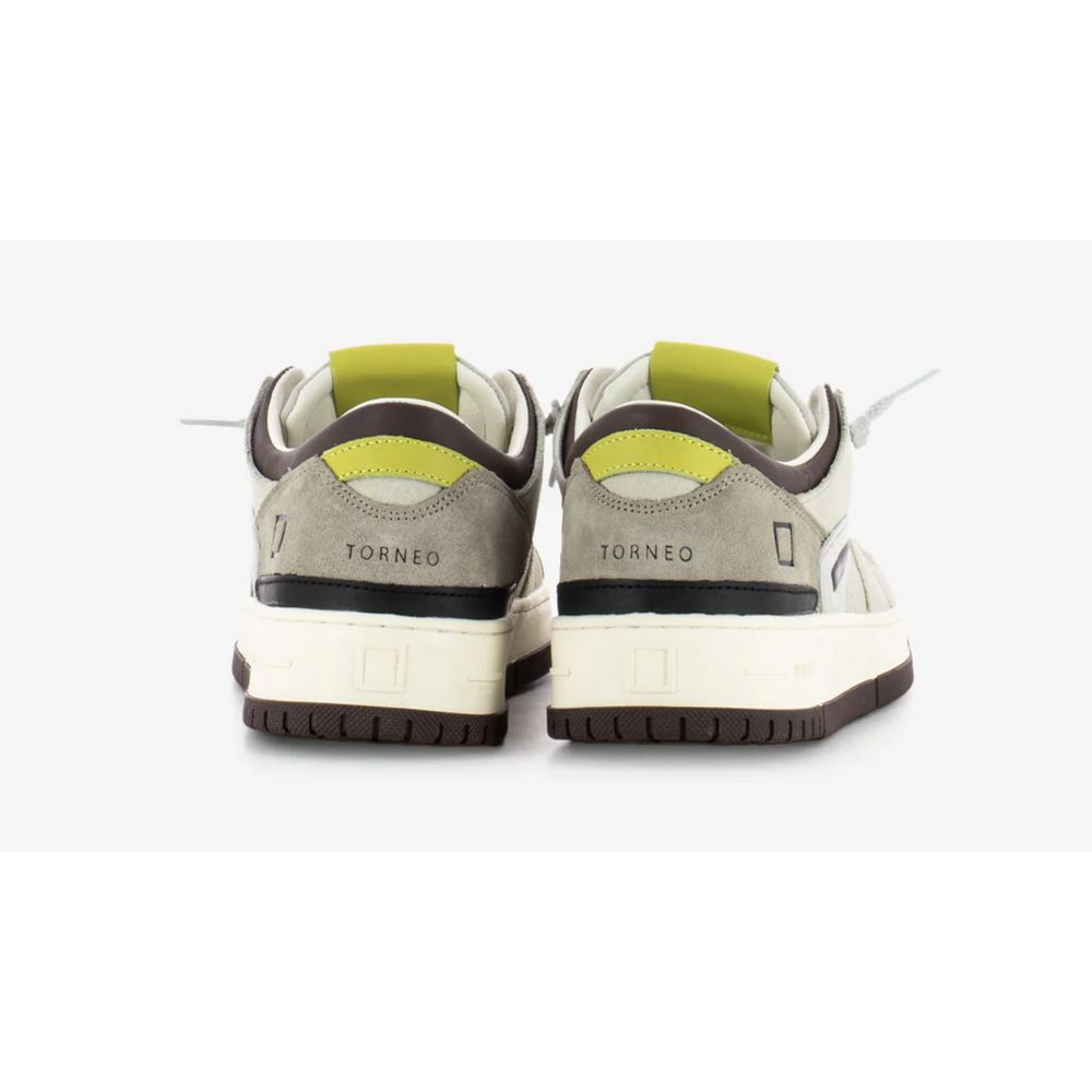 Beige Ledersneaker