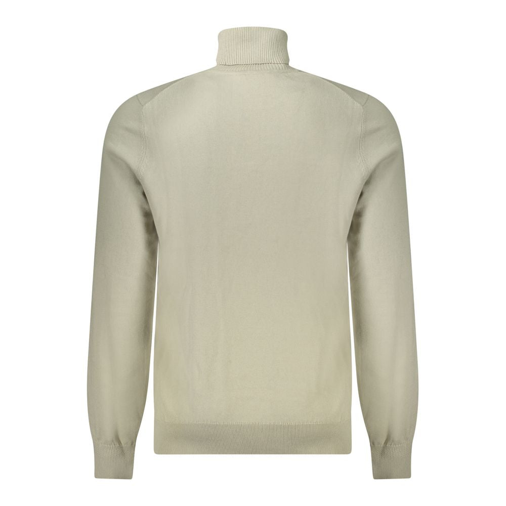 Beigefarbener Herrenpullover aus Baumwolle