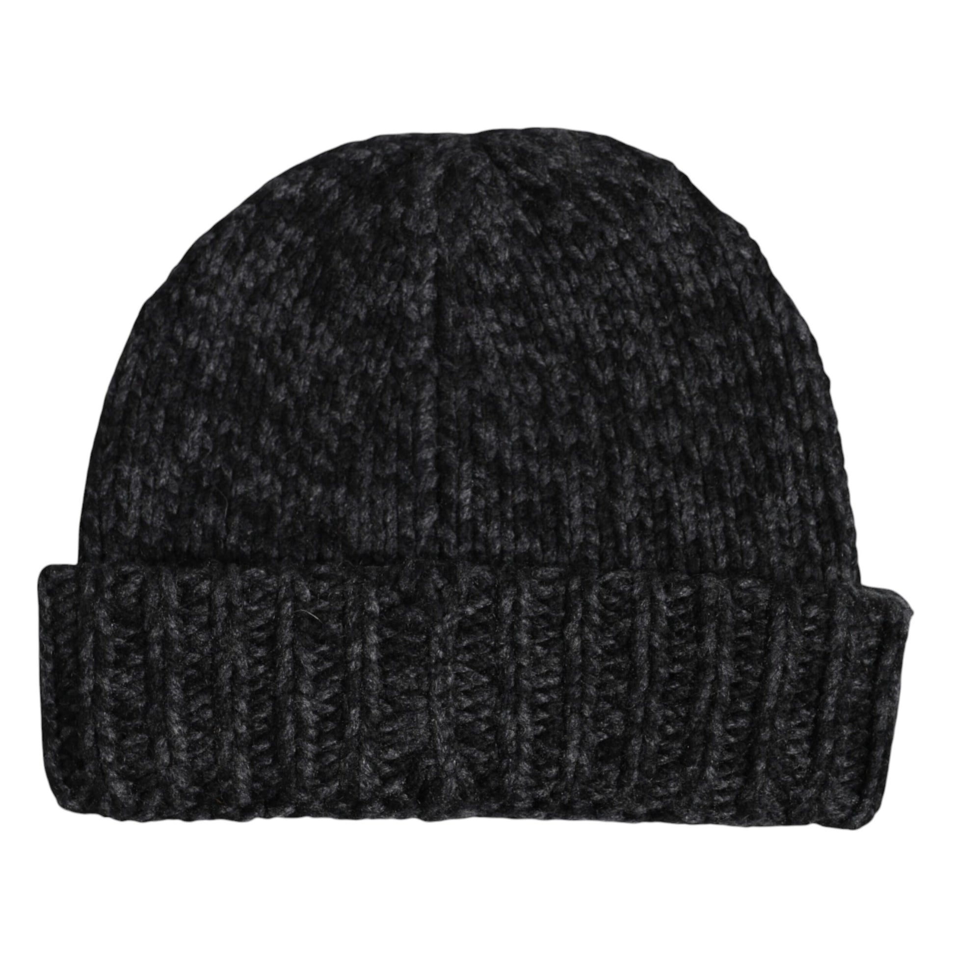 Graue Kaschmir-Strickmütze für den Winter