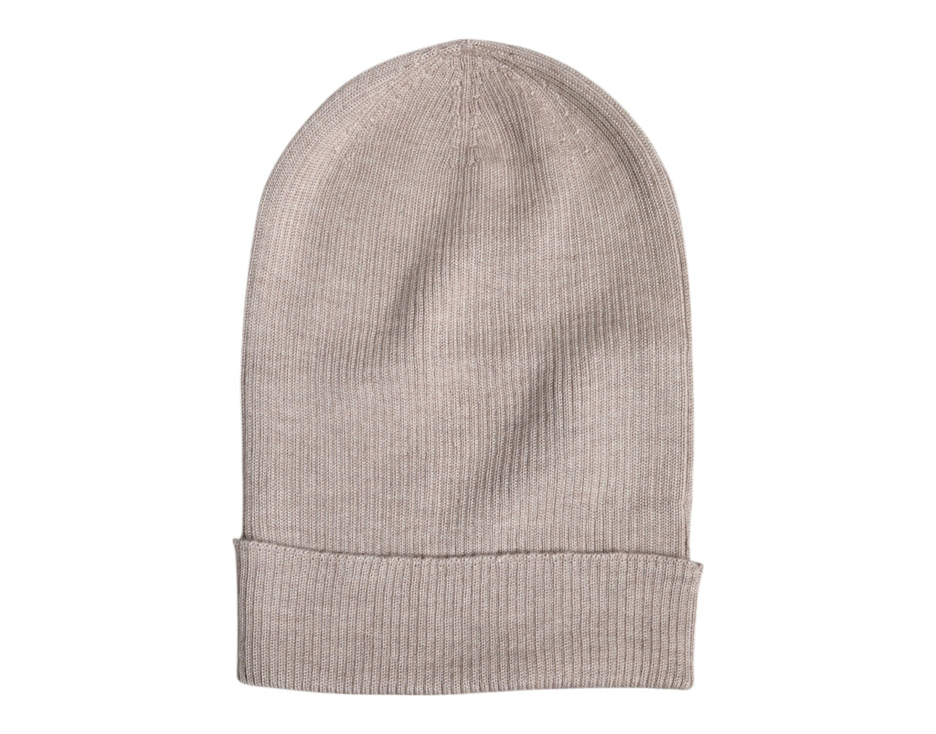 Beige Kaschmir-Strickmütze für den Winter