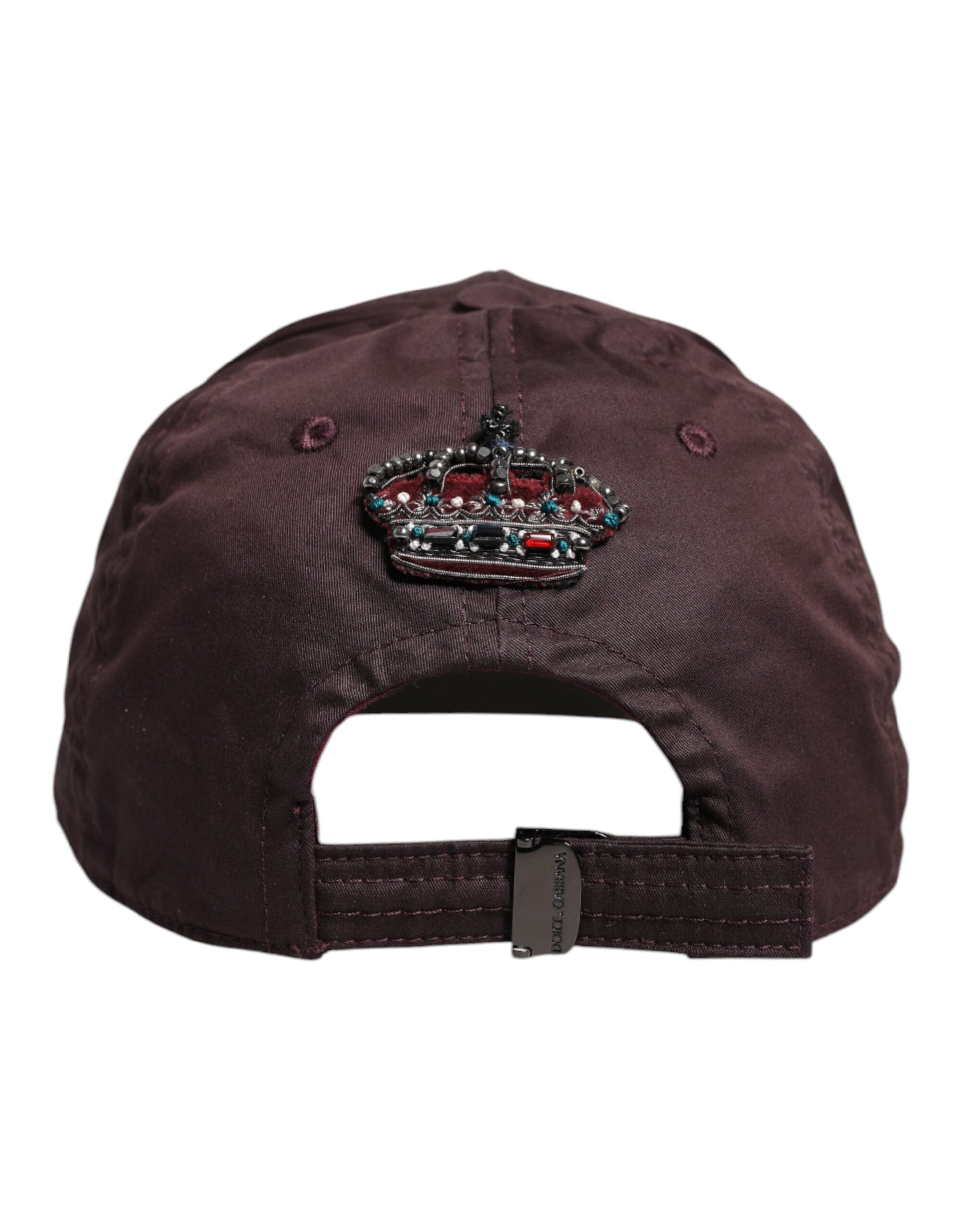 Braune Baseballkappe aus Baumwolle mit DG Crown und 6 Paneelen