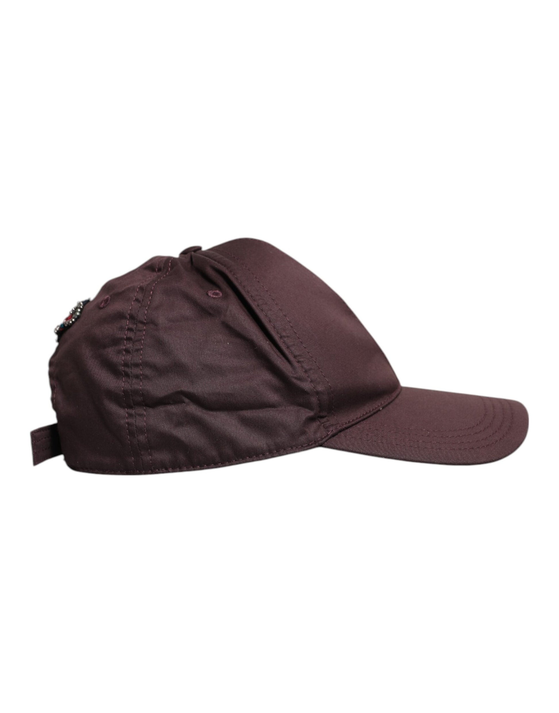 Braune Baseballkappe aus Baumwolle mit DG Crown und 6 Paneelen