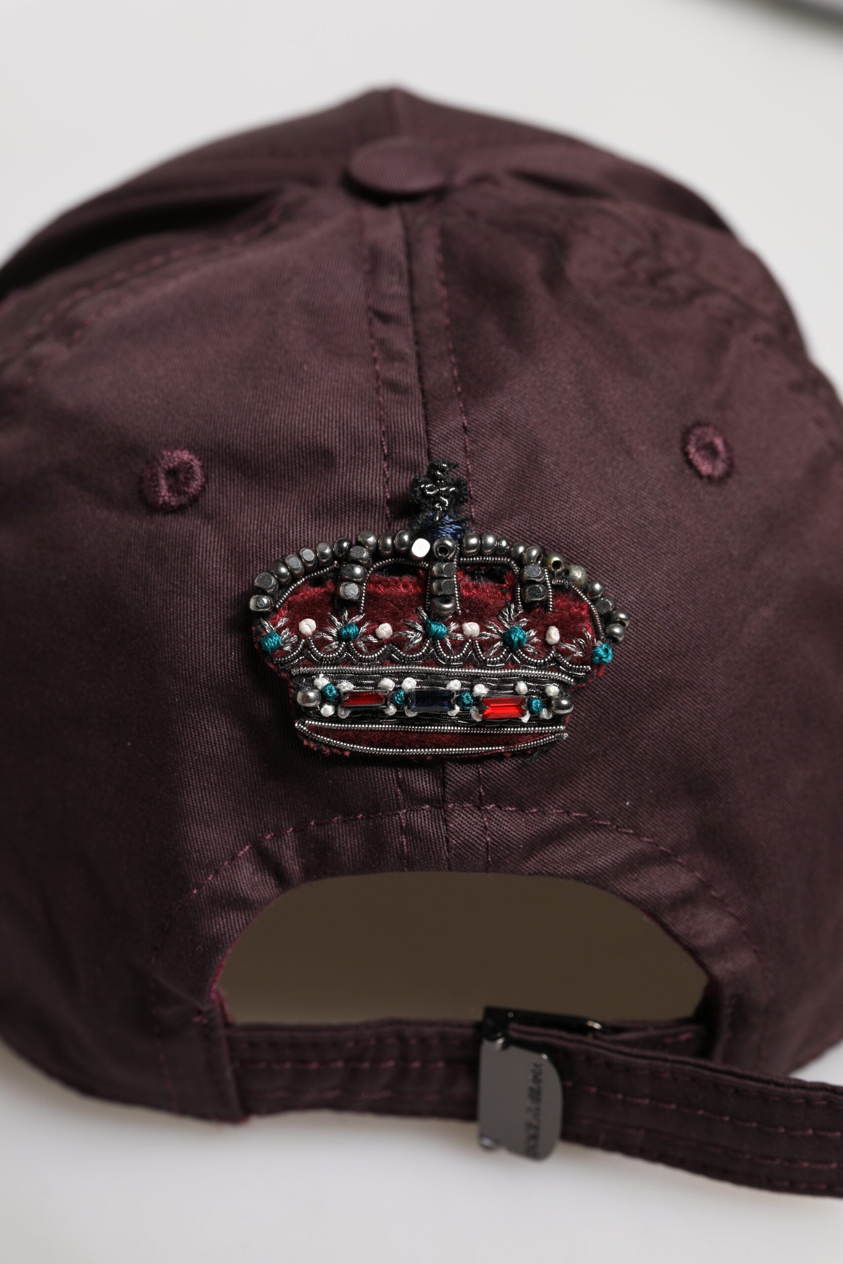 Braune Baseballkappe aus Baumwolle mit DG Crown und 6 Paneelen