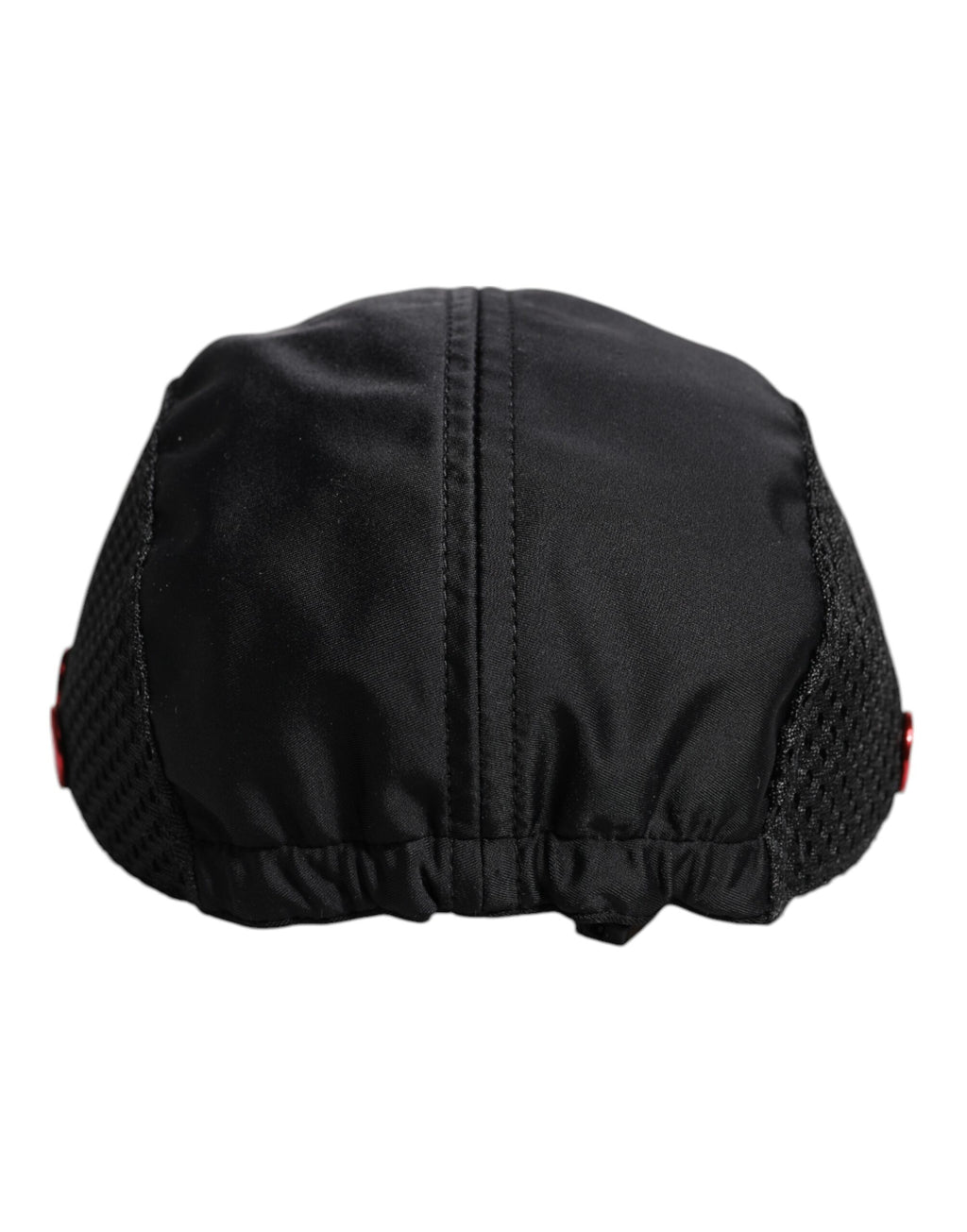 Schwarze Baseballkappe aus Nylon mit 6 Panelen und DG-Logo