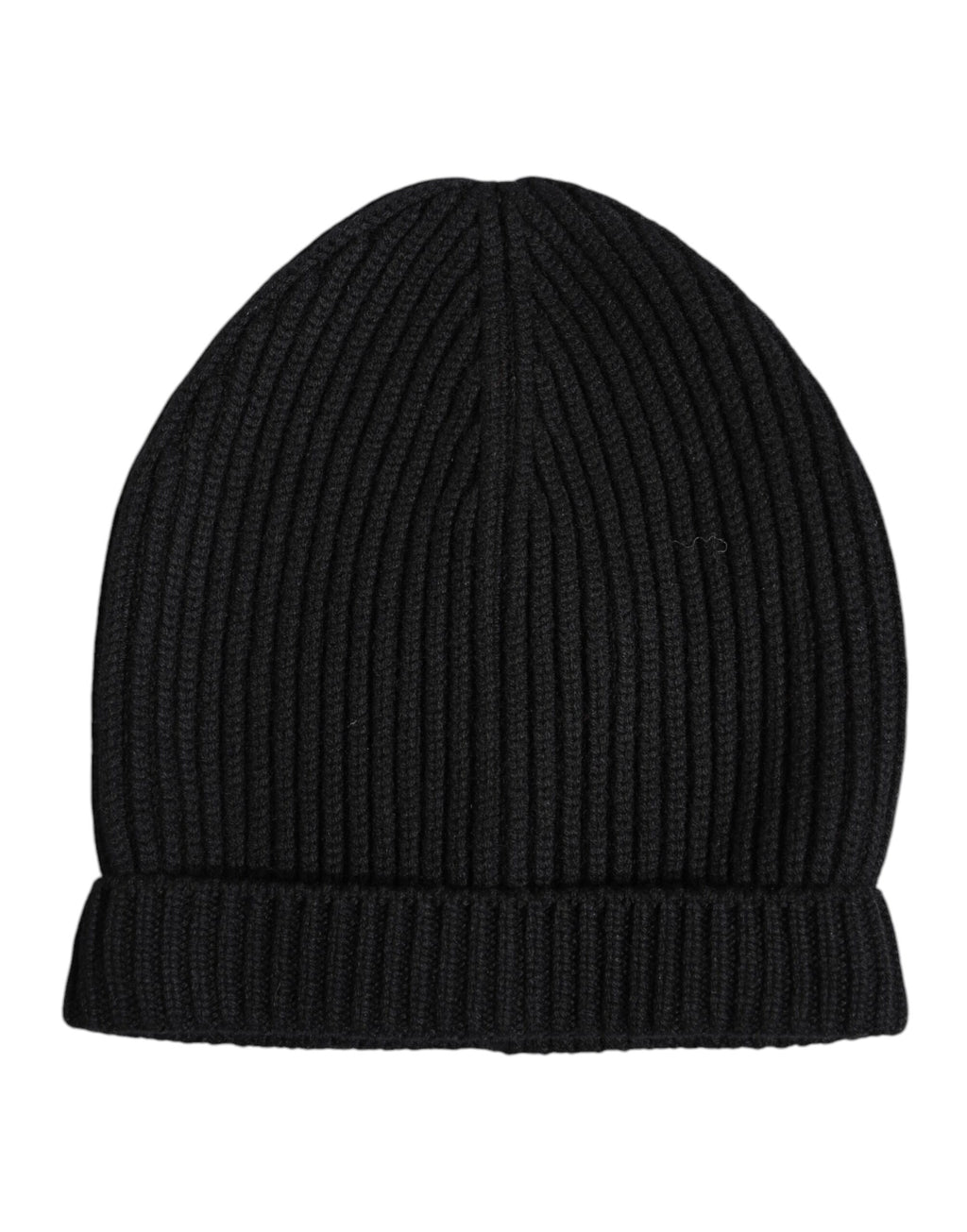 Schwarze Kaschmir-Strickmütze für den Winter