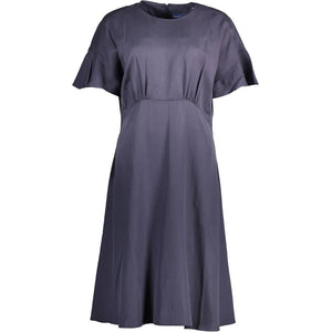 Blaues Lyocell-Damenkleid