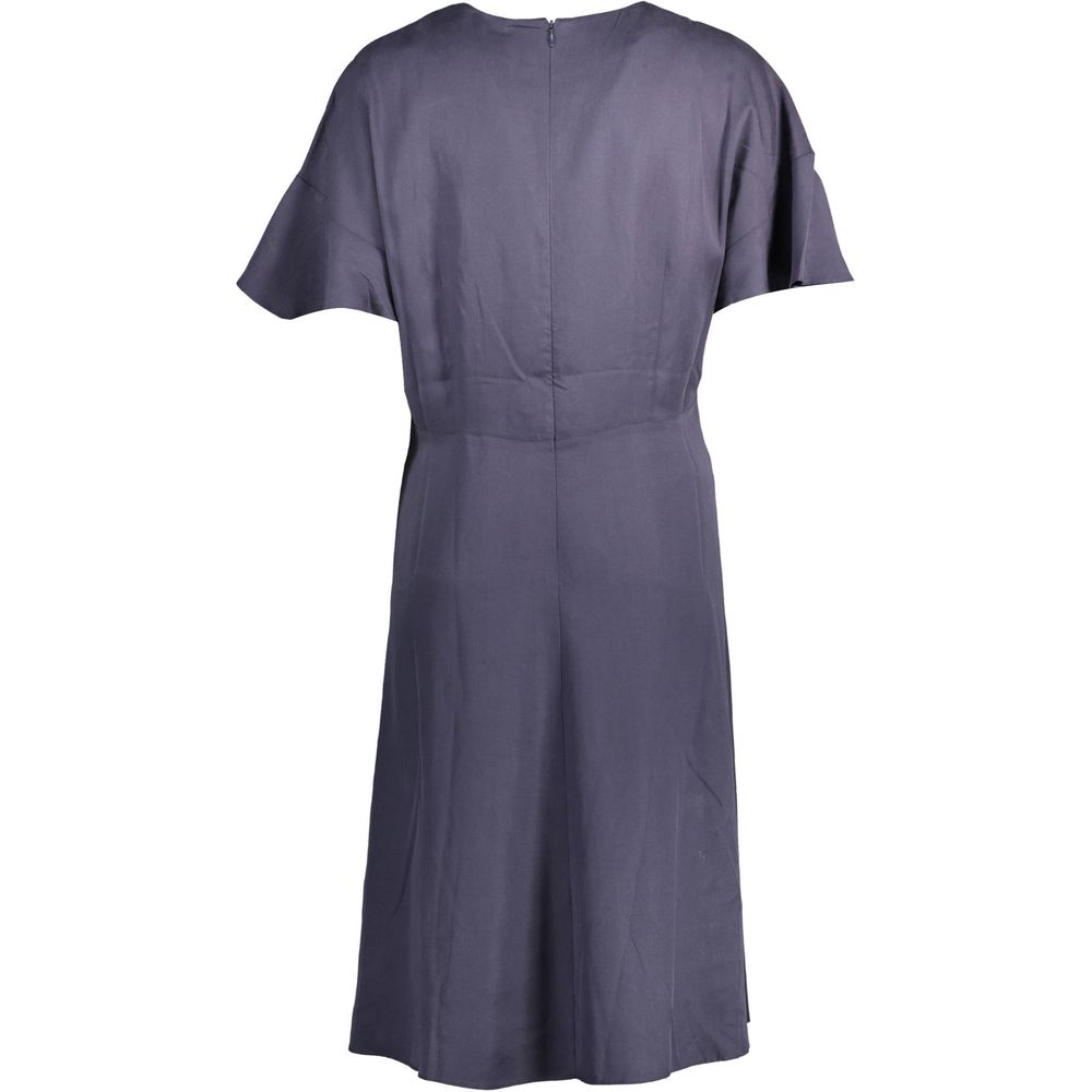 Blaues Lyocell-Damenkleid